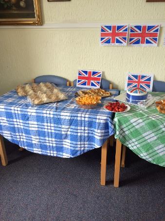 Afternoon Tea at Belvedere House Residential Care Home, Tenby, Pembrokeshire, Wales